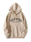 TAGAS Unisex-Adult Fleece Neck Hooded Sweatshirt (UH-7011-BIEGE-XXL_Beige