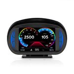Car Head Up Display Multi-funciton OBD Slope Meter Atmosphere Lamp Full L Smart Gauge with 12 Styple Interfaces