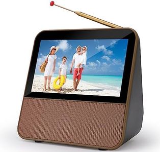 HassoKon Televisor digital portátil DVB-T2, 1080P HD Mini TV DAB+, DSP digital, reproductor multimedia USB para caravanas, coches y camping, cocina, TV, dormitorio, viajes, cocina