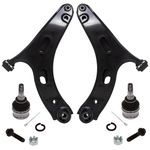 AUQDD 2Pc Suspension Front Lower Control Arm and Ball Joint Compatible With 2019-2023 Su-baru Forester, Crosstrek (# K623768 K623769 20202FL050 20202FL040 20202FL030 20202FL020)