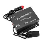 DEWIN Power Converter, Step Down Power Supply Car Truck Electric Inverter Voltage Reducer 20A Car Power Supply Converter Transformer 24V to 12V Cigarette Lighter Type