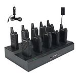 Retevis RT22 Walkie Talkies,Walkie Talkies Long Range for Adults(10 Pack)with 10 Way Gang Charger,Charging Progress Bar,Removable Card Slot,Space-Efficient,Compact Two Way Radio for Warehouse, Factory