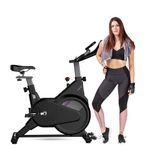 BIONFIT APEX Pro Gym Cycle for Home Fitness | Max Weight: 120 Kg, 2 Years Warranty, Magnetic Resistance System, Heart Rate Sensor | Exercise Spin Bike for Cardio Workouts, DIY Installation