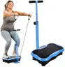 Lifepro TrimLite Vibration Plate Exercise Machine with Handlebars – Whole Body Vibration Platform for Lymphatic Drainage & Weight Loss – 99 Speed Levels, Bluetooth Speaker, Resistance Bands & Remote