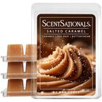 Scentsationals Fall Wax Melts, Wax Cubes Strong Scent - Frosted Delights Salted Caramel Buttercream - Long Lasting Scented Melts for Warmer, 10oz (24-Cubes)