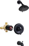 Shower Faucet Set Matte Black: ARCO