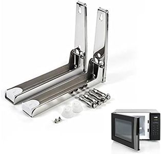 Universal Stainless Steel Microwave Oven Wall Mounting Brackets,Shelf Wall Bracket,Adjustable Folding Sturdy Rack Shelf,for Home Kitchen Accessories
