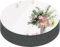 Set of 12 Round Mirror Candle Plate