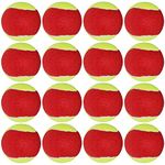 Tennis Balls, 18 Piece Training Ball Set for Beginners Easy Collection, Suitable for Dogs to Play Ball, Tennis Training Tennis (Yellow-Red)