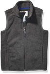 Amazon Essentials Toddler Boys' Polar Fleece Vest, Charcoal Heather, 4T