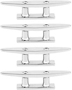 Cornamusa para barco, 4 piezas, 100 mm/3,9 pulgadas, acero inoxidable, cornamusa de amarre para muelle de barco, accesorio de cornamusa para barco, cornamusa de amarre de acero para barco