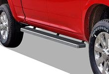 APS iBoard Running Boards 5 inches Compatible with Ram 1500 2009-2018 Crew Cab & Ram 2500 3500 2010-2023 Stainless Steel (Side Steps Side Bars)