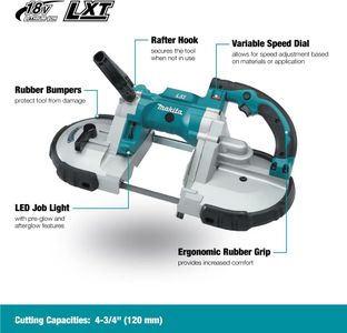 Makita 18V LXT Cordless Band Saw – Compact Portable Power Tool