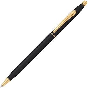 Cross Classic Century Classic Black Ballpoint Pen with 23KT Gold Plated Appointments (2502)