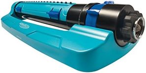 Aqua Joe SJI-TLS18 3-Way Turbo Oscillation Lawn Sprinkler, w/Range, Width, Flow Control (Packaging May Vary)