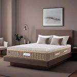 AMORE Medico 8-Inch Plush Quilted Eurotop Bonnell Spring Mattress| 75 X 48 X 8 Double Size|Soft | 7-Zone Motion Isolation | CertiPUR-US Certified HR Foam | CertiGuard Technology