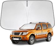 YIZHUOMY Front Windshield Sun Shade Compatible with Toyota Highlander 2020-2023 2024 2025, Sun Visor Protector Blocks UV Rays Sunshade for Highlander Foldable Interior Accessories