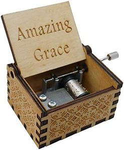 Epiphaneia Amazing Grace Wood Music Box Gifts for Christian Women & Men Religious, Wooden Music Boxes Presents for Mom, Daughter, Christmas, Baptism, Mother's Day, Birthday. Housewarming Wedding Gift