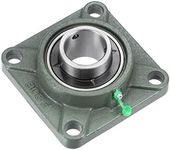 uxcell UCF208 Flange Block Bearings 40mm Bore Cast Iron Bearing Unit Set Screw Lock