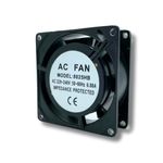 AirTech-UK Axial Cooling Fan Motor - High-Performance AC 220-240V Fan for Ovens, Fridges, and Ventilation - Reliable and Durable Motor with Sintered Iron Sleeve Bearing - Compact Size (80mm x 80mm x 25mm)