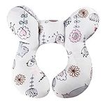 KAKIBLIN Baby Neck Pillow, Baby Neck Support Pllow for Car Seat, Infant Support Travel Pillow for Car Seat,Pushchair (Hippo)