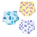 SNUGKINS Snug Potty Training Pull-up Pants | Washable & Reusable | Fits 9 Months to 6 Years | Pack of 2, 3 & 4. (in, Age, 12 Months, 24 Months, Pack of 3 - Evil Eye, Melon & Whale)