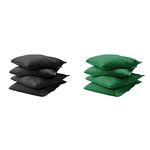 GoSports Premium Bean Bag (4 Set), Black & Premium Bean Bag (4 Set), Dark Green