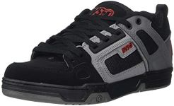 DVS Comanche Skate Shoe, Black Charcoal RED Nubuck, 12 Medium US