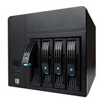 NAS Case 4-Bay K3 Chassis, AUDHEID New Network Storage Server, Compatible Flex PSU Mini-ITX, 4 x 2.5/3.5" Tray, Network Attached Storage Enclosure with 2 Front USB Ports and 1x12cm Chassis Fan