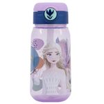 Gluman Water Bottle for Kids | Kids Cartoon School Water Bottle, 510 ml BPA Free | Disney Sippy Water Bottle for Kids with Flip-Top Closure | Picnic Bottle | Food Grade | Leakproof (Disney Frozen)