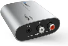 OREI Premium HDMI (eARC & ARC) to RCA L/R Analog Audio Converter with 3.5mm Jack Support for Headphone/Speaker Outputs (DA25)