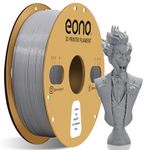 Eono PLA Filament 1.75mm 1kg 3D Printer Filament Gray PLA Filament for 3D Printer & 3D Pen, Accuracy 0.03 mm.