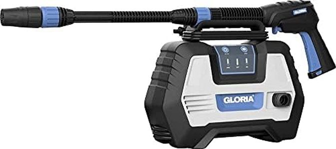 GLORIA MultiJet 230 V - Limpiador de alta presión multifuncional eléctrico | 120 bar | Utilizable como pistola de espuma, pulverizador, cepillo | Boquilla 4 en 1, lanza de 75 cm, manguera de 5 m