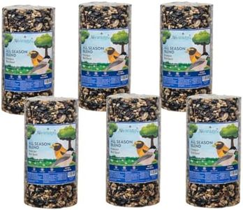 JCs Wildlife All Season Blend Premium Bird Seed Small Cylinder, 1.75 lb (6 Cylinder)