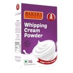 BAKERS Whipping Cream Vanilla Flavour Powder, No Sugar Needed Instant Premix, Smooth for Cakes, Muffins, Cup Cakes, Tarts, Coffee - 50g (Pack Of 3)