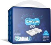 Comfy Life Ultra Bed Mats - Premium Luxury Disposable Incontinence Bed Pads - 75 x 90 cms - Large Sheets (15 Count (Pack of 1))