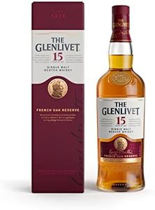 The Glenlivet 15 Year Old Single Malt Scotch Whisky with Giftbox | Matured in French Limousin Oak | 40% ABV | 70CL | Original Speyside Single Malt Whisky | Fruit and Delicately Spiced Scottish Whisky