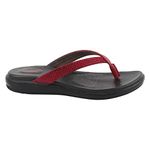 Medifeet Women's Sleek Strap Sandals (CHERRY, numeric_5)