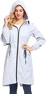 ELESOL Women's Lightweight Rain Jacket Waterproof Raincoat Active Windbreaker Coat