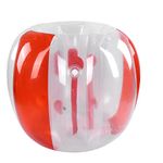 Inflatable Sumo Ball, 120cm Outdoors Bubble Balls Active Play Soccer Toy for Adult Teens Activities (Transparent Red)