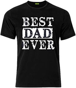 Best Dad Ever Shirt, Funny Daddy T-Shirt, for Fathers Day, Black, X-Large