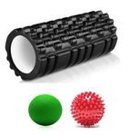 Bodylastics 45cms Foam Roller for Deep Tissue Massage, Relief from Sore Muscles Pain, Pre & Post Exercise Fitness Workout Sessions