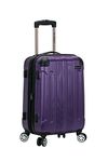 Rockland London Hardside Spinner Wheel Luggage, Purple, Carry-On 20-Inch, London Hardside Spinner Wheel Luggage