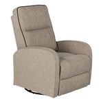 Thomas Payne® RV Swivel Pushback Recliner, Norlina – Effortless Push-Back Reclining – 360-degree Swivel, Glider Action –Easy-to-Clean PolyHyde® Vinyl Fabric – High-Density Foam Interior – 2020129886