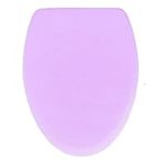 Madeals Velvet Toilet Lid Cover Soft and Absorbent Comfortable Fits Most Toilet Lids for Lavender