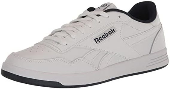 Reebok Mens Court Advance Own The Icons Logo Lace Up Casual and Fashion Sneakers, White/Vector Navy, 9 Women/9 Men