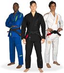 Sanabul Highlights Pro Brazilian Jiu Jitsu Gi Premium BJJ Gi IBJJF Competition - Allblack, A4