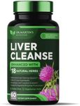 Dr. Martin's Nutrition Liver Cleanse Detox & Support Supplement Capsules, 22 Natural Potent Herbs Advanced Formula for Enhanced Health Contains Milk Thistle Extract, Artichoke, Dandelion and More