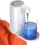 Electric Laundry Detergent Dispenser, 2000mAh USB-C Rechargeable Laundry Soap Dispenser Pump, 15-75 ml One-Press Dose, No-Spill for Liquid Detergent Containers, Laundry Organization(White)