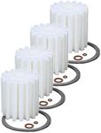 4 Pack Micron Rated FB-4 Oil Fuel Filter w/All Gaskets Fits Westwood F80 F84 Fulflo FB4 B4 AS4 OB4